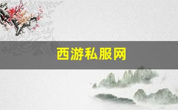 西游私服网(西游游戏官网)