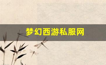 梦幻西游私服网(梦幻西游手游吧)