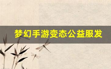 梦幻私服网：梦幻手游变态公益服发布网(梦