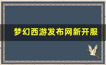 今日新开梦幻西游私服：梦幻西游发布网新开服(梦幻西游发布网新开服时间)