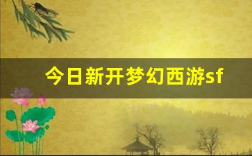 今日新开梦幻西游sf(梦幻西游sf发布)