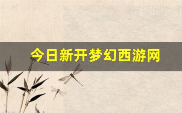 今日新开梦幻西游网(新开梦幻西游发布网)